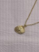 Κοχύλι Χειροποίητο Κολιέ Χρυσό