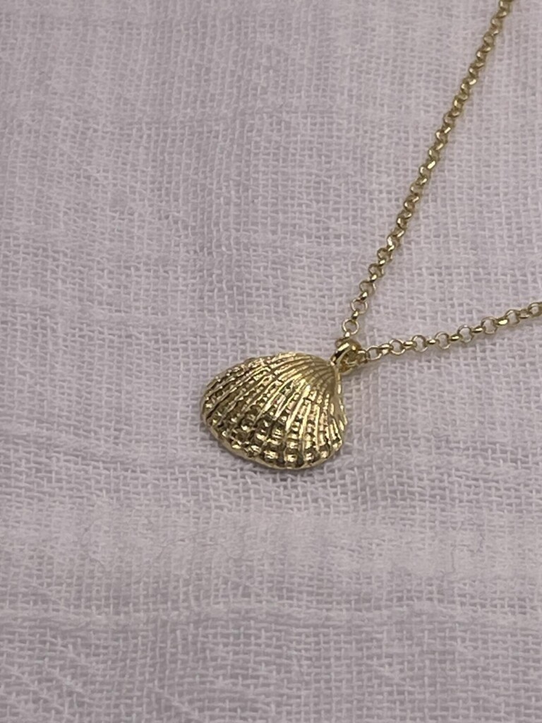 Κοχύλι Χειροποίητο Κολιέ Χρυσό