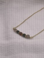 Τουρμαλίνη Χειροποίητο Κολιέ Χρυσό