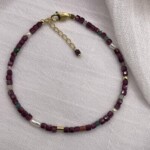 Garnet bracelet Silver