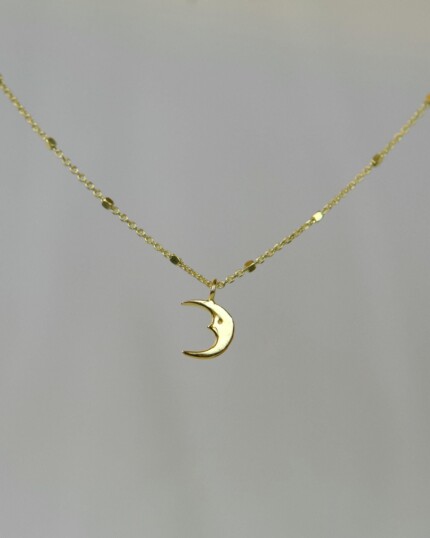 Blue Moon Κολιέ Χρυσό