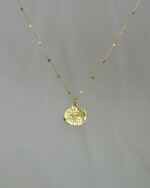 "Evil Eye" Χειροποίητο κολιέ χρυσό