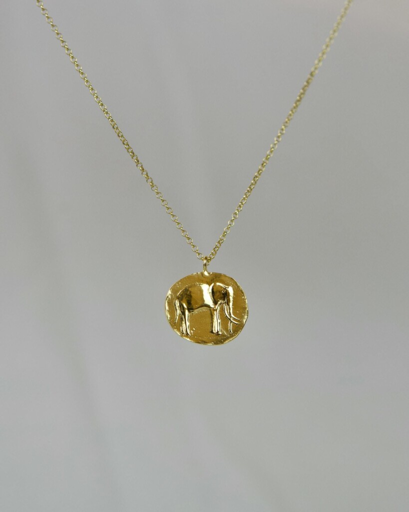 Elephant Χειροποίητο Κολιέ Χρυσό