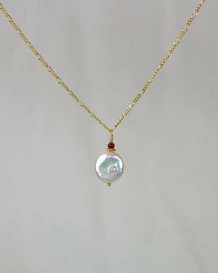 Moon Pearl κολιέ χρυσό