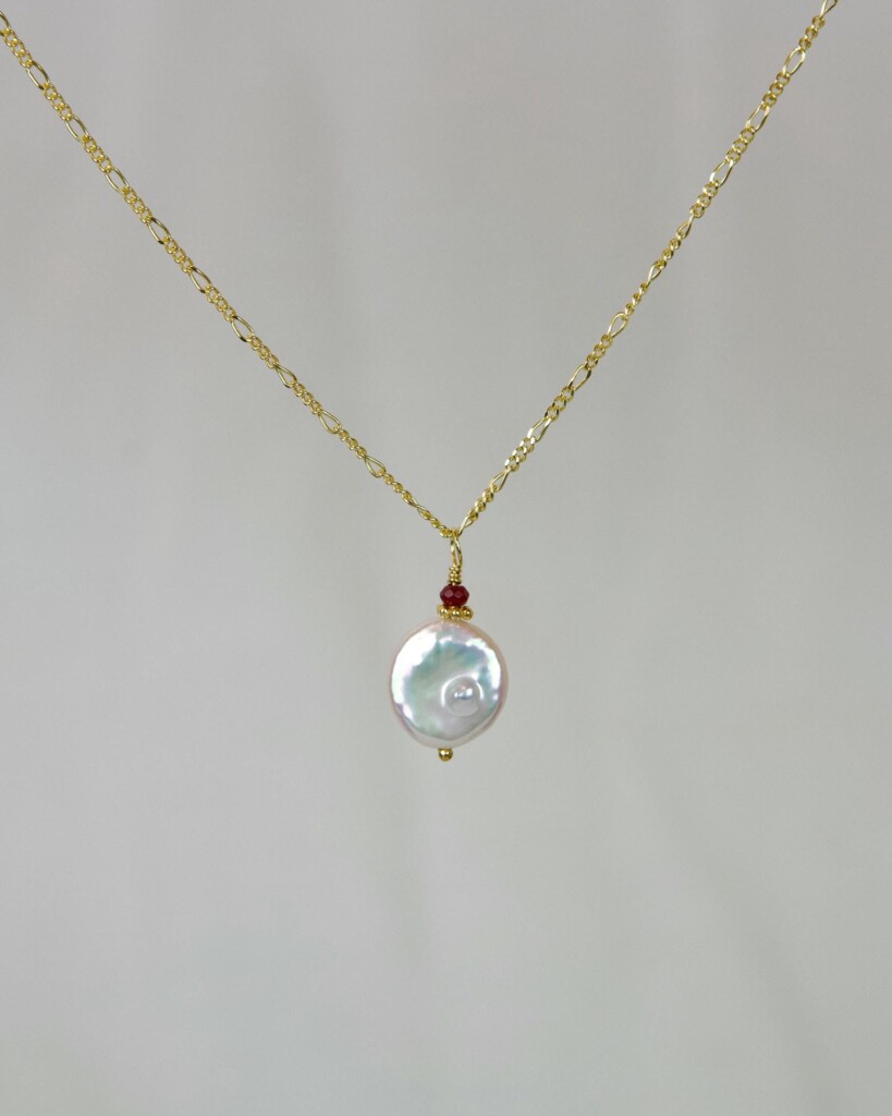 Moon Pearl κολιέ χρυσό