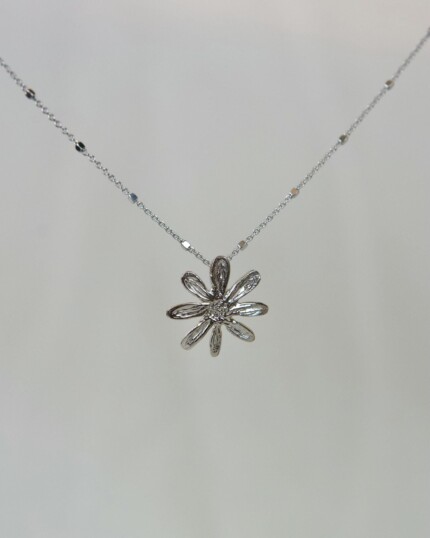 Yellow Daisy κολιέ ασήμι