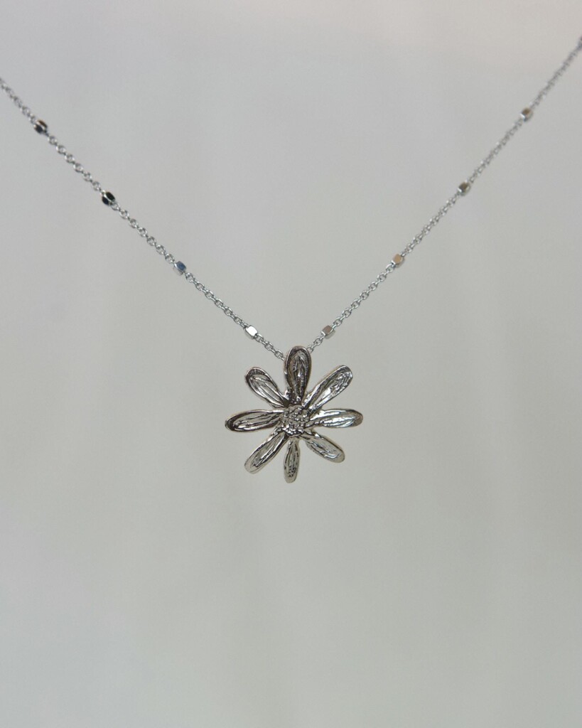 Yellow Daisy κολιέ ασήμι