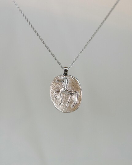 Αλογάκι κολιέ ασήμι