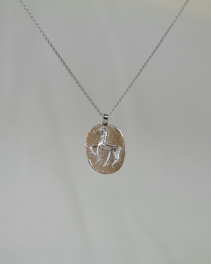 Αλογάκι κολιέ ασήμι