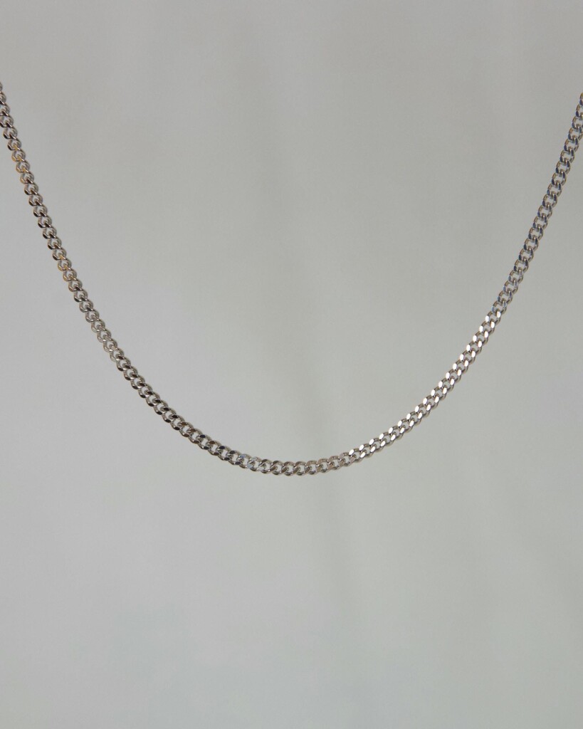 Cuban Αλυσίδα Ασήμι