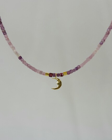 Αμέθυστος Χειροποίητο Κολιέ Χρυσό