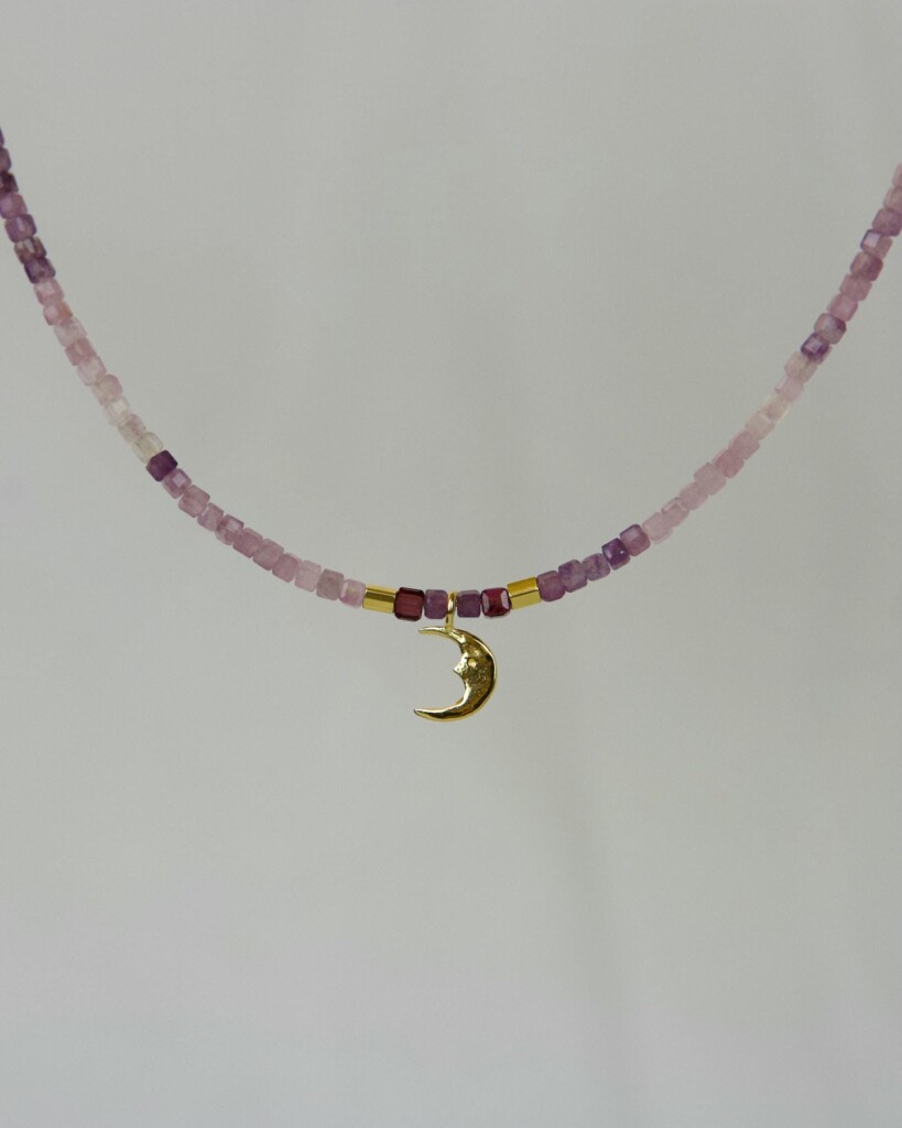 Αμέθυστος Χειροποίητο Κολιέ Χρυσό