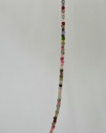 Watermelon Tourmaline Χειροποίητο Κολιέ Χρυσό