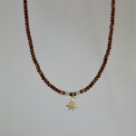 "Sunstone" χειροποίητα σκουλαρίκια χρυσά