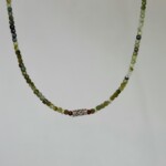 Green Tourmaline Χειροποίητο Κολιέ Χρυσό