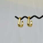 Square Grace Κρίκοι Ασήμι