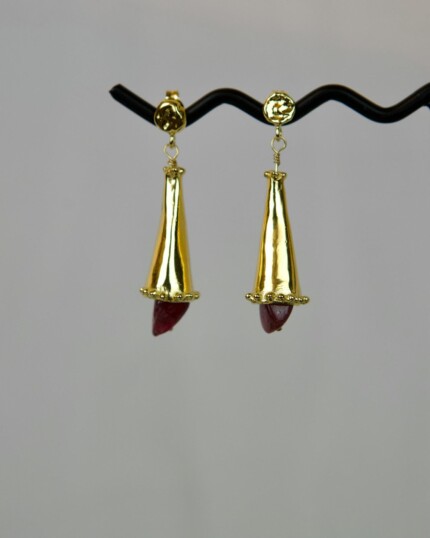 Naxos Χειροποίητα Σκουλαρίκια Χρυσά