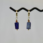 "Μοργκανίτης" χειροποίητα σκουλαρίκια ασήμι