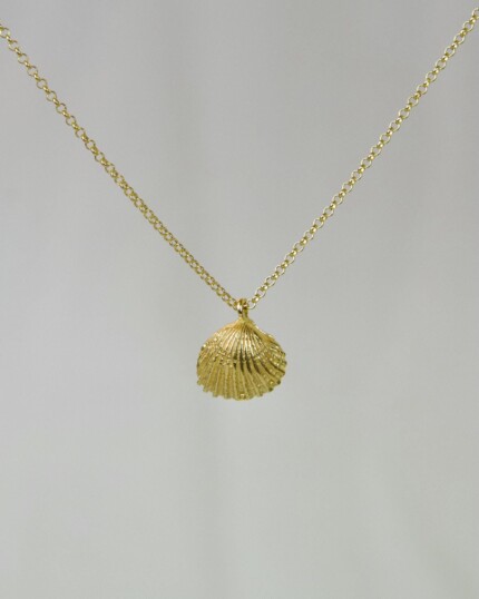 Κοχύλι Χειροποίητο Κολιέ Χρυσό
