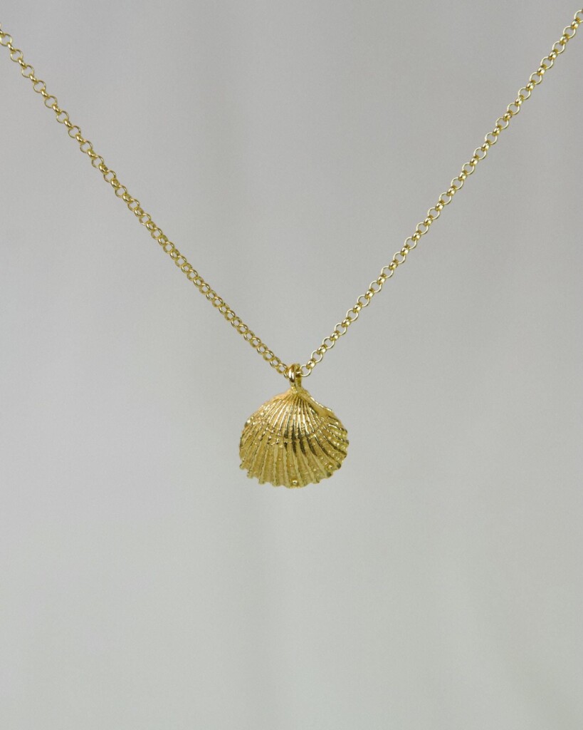 Κοχύλι Χειροποίητο Κολιέ Χρυσό