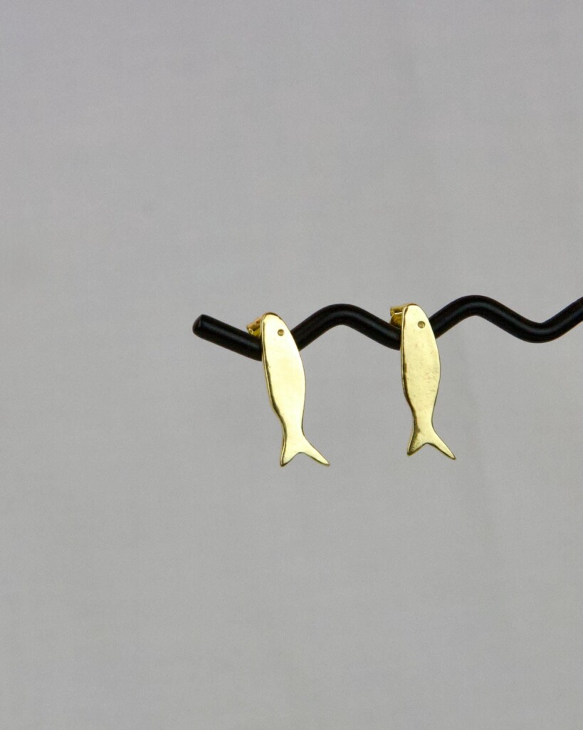 Fish Σκουλαρίκια Χρυσά