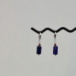 "Σοδαλίτης" χειροποίητα σκουλαρίκια χρυσά