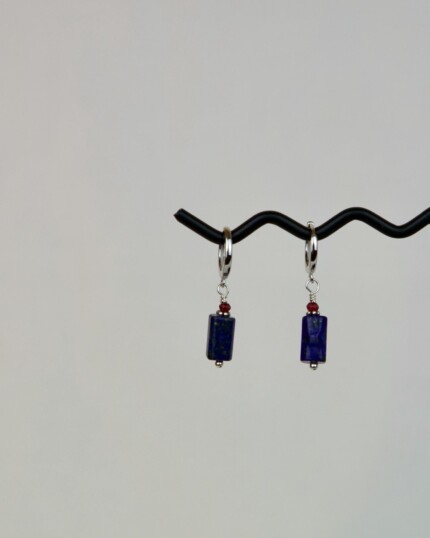 "Σοδαλίτης" Χειροποίητα Σκουλαρίκια Ασημένια