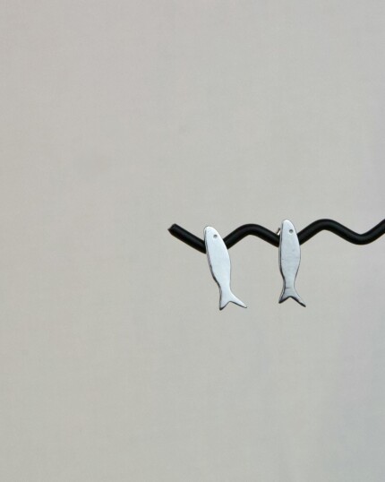 Fish Σκουλαρίκια Ασήμι