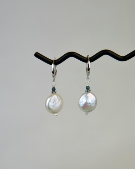 "Pearl" Χειροποίητα Σκουλαρίκια Ασημένια
