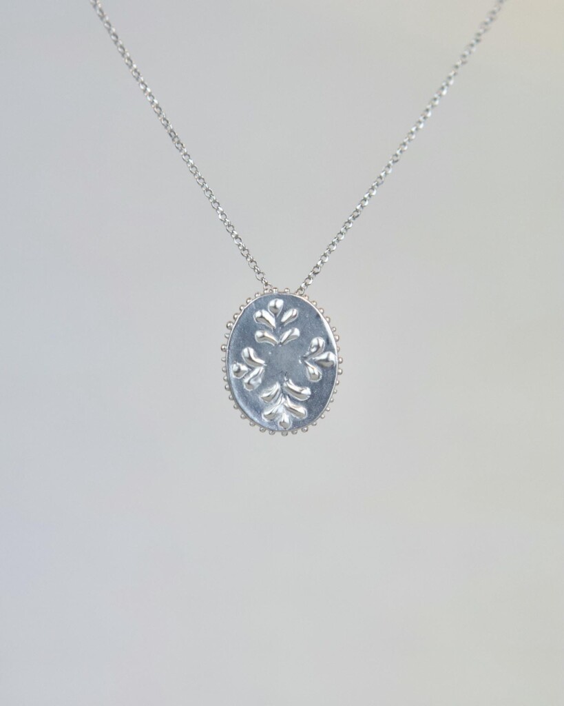 Rococo Κολιέ Ασημένιο