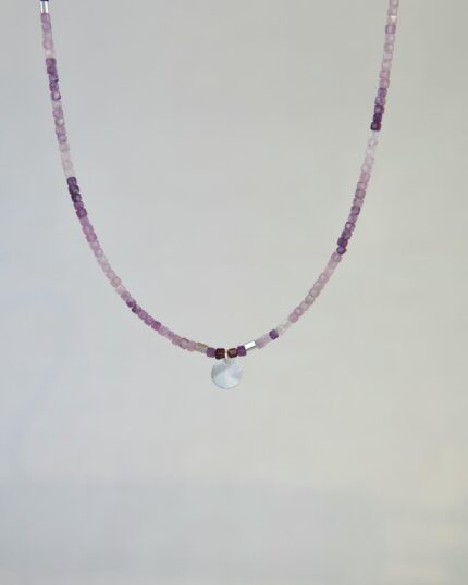 Αμέθυστος Χειροποίητο Κολιέ Ασήμι