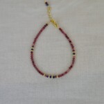 Αμέθυστος Χειροποίητο Βραχιόλι Χρυσό