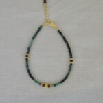 Watermelon Tourmaline Χειροποίητο Βραχιόλι Ασήμι