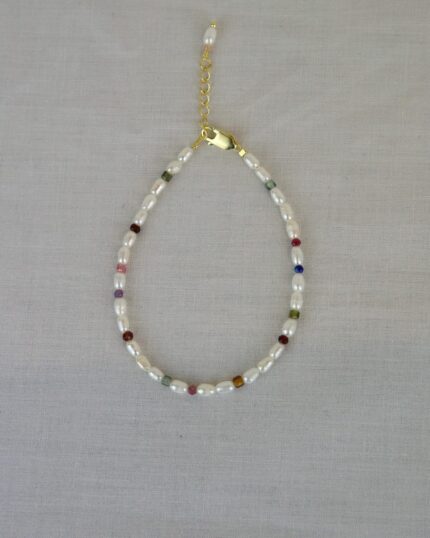 Pearl bracelet χρυσό