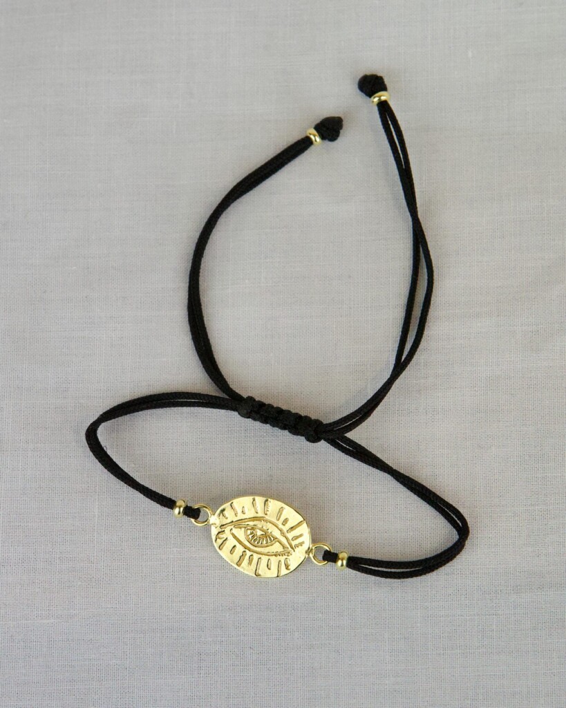 "Evil Eye" Χειροποίητο βραχιόλι χρυσό