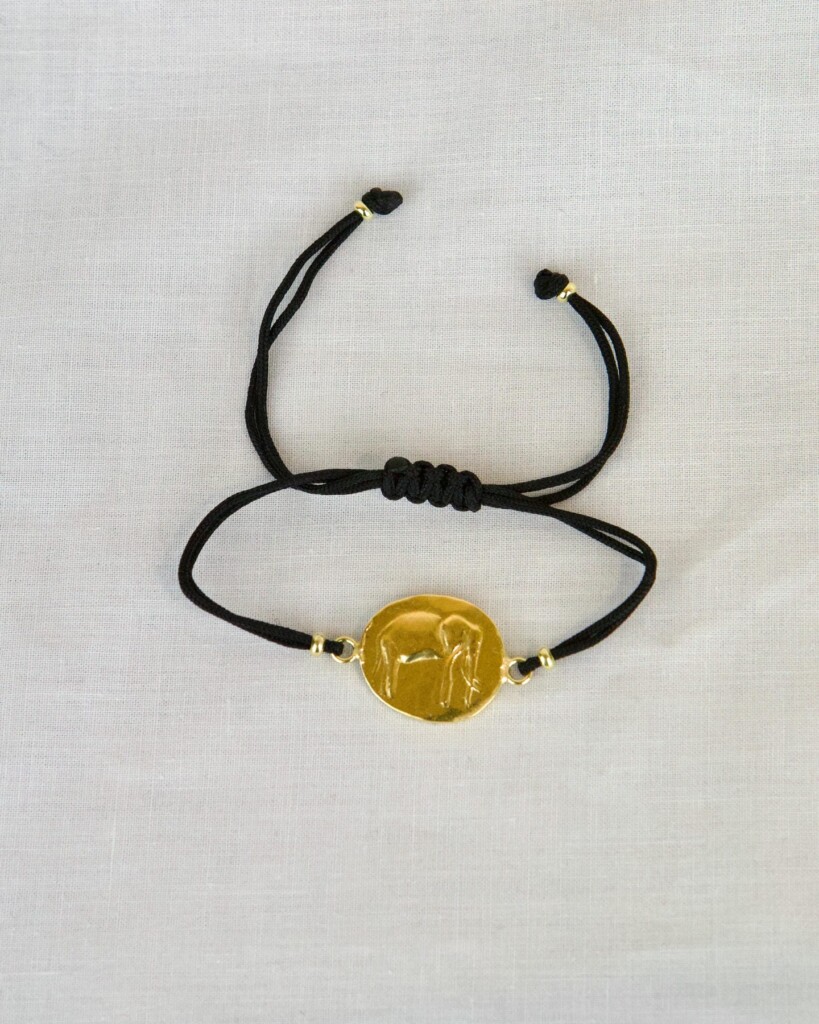 Elephant Χειροποίητο Βραχιόλι Χρυσό