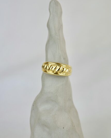 Πλεξούδα Δαχτυλίδι Χρυσό
