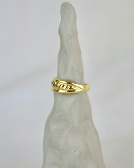 Πλεξούδα Δαχτυλίδι Χρυσό