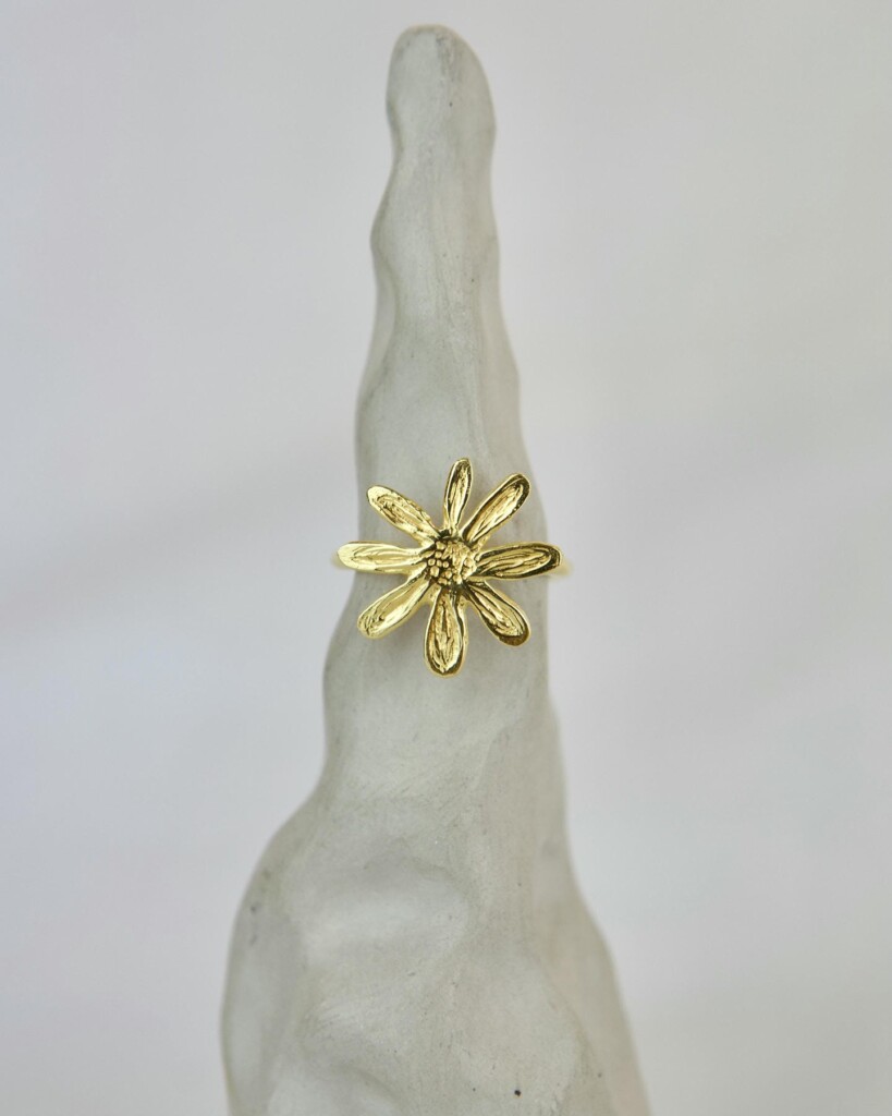 Yellow Daisy Δαχτυλίδι Χρυσό