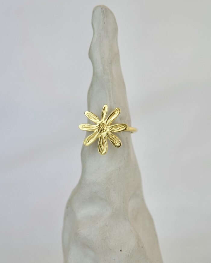 Yellow Daisy Δαχτυλίδι Χρυσό