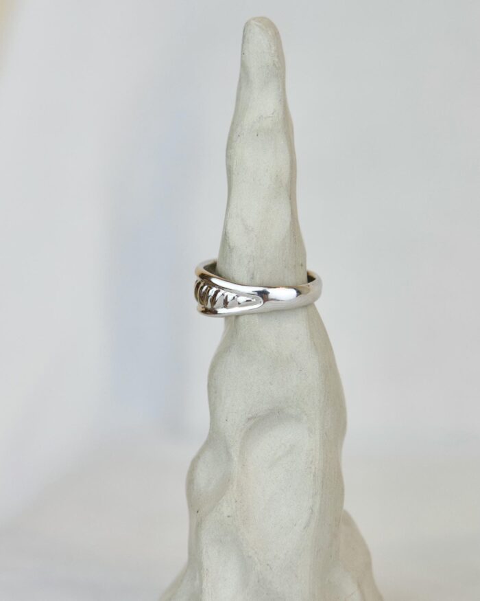 Πλεξούδα Δαχτυλίδι Ασήμι