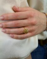 Yellow Daisy Δαχτυλίδι Χρυσό