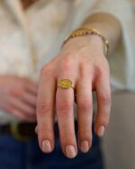 Evil Eye Χειροποίητο Δαχτυλίδι Χρυσό