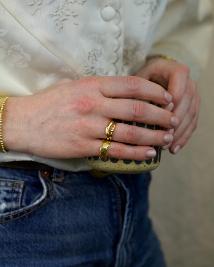 Saturn Δαχτυλίδι Χρυσό