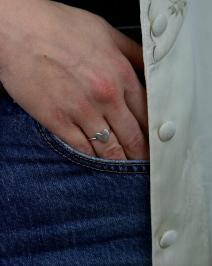 Heart Δαχτυλίδι Ασήμι