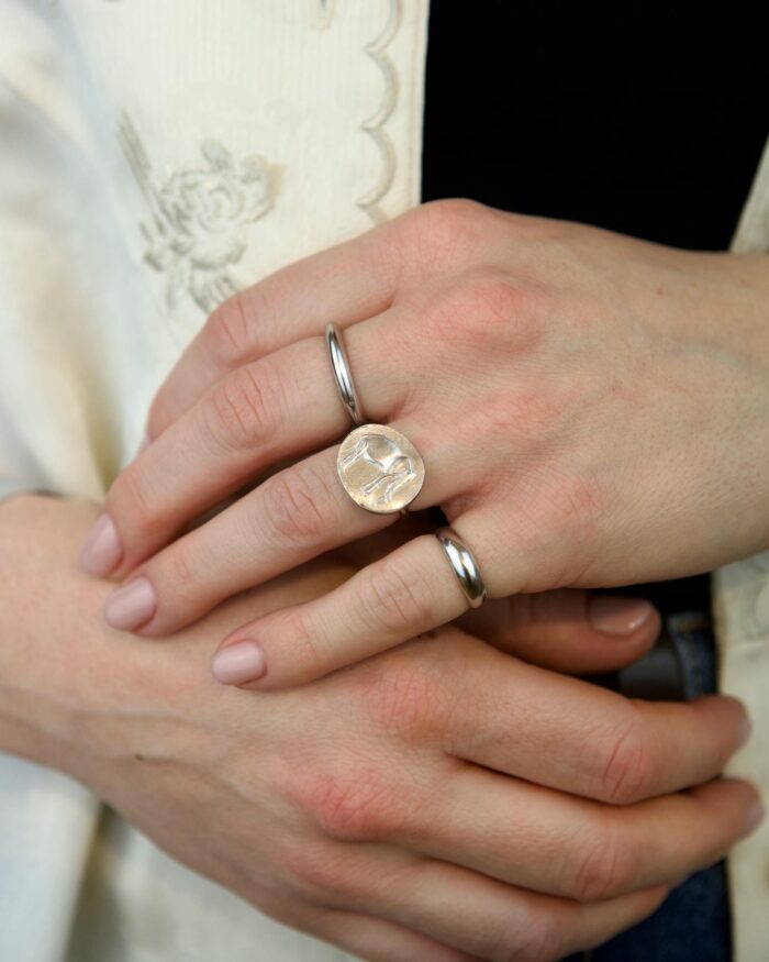 Mercury Δαχτυλίδι Σεβαλιέ Ασήμι