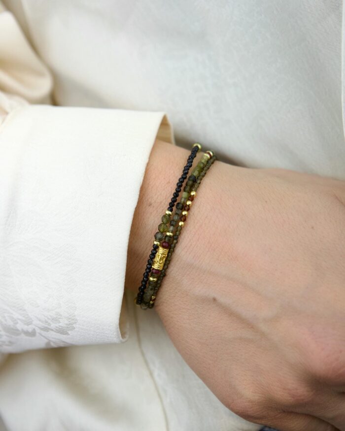 Σπινέλιο Βραχιόλι Χρυσό