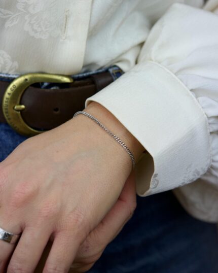 Cuban Βραχιόλι Ασήμι