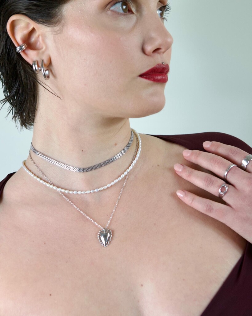 Balkan Heart Χειροποίητο Κολιέ Ασήμι