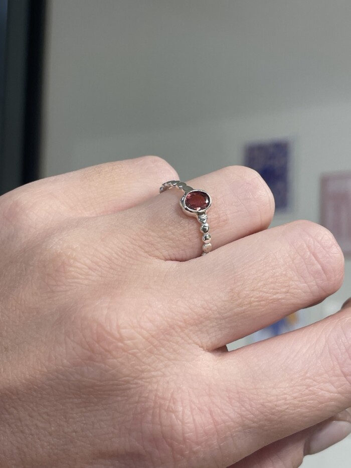 “Mona” Χειροποίητο Δαχτυλίδι Ασήμι